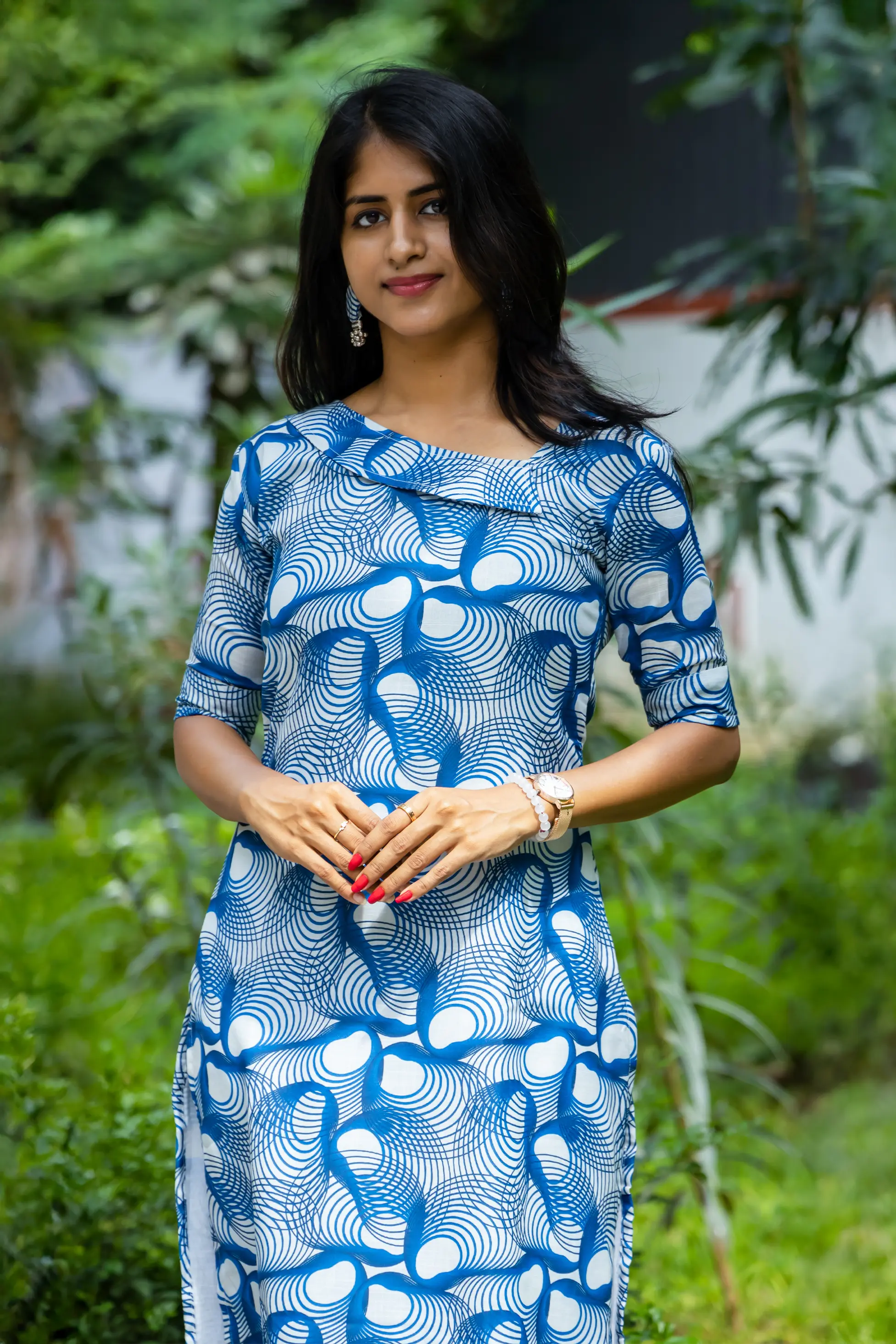 Geometric Blue