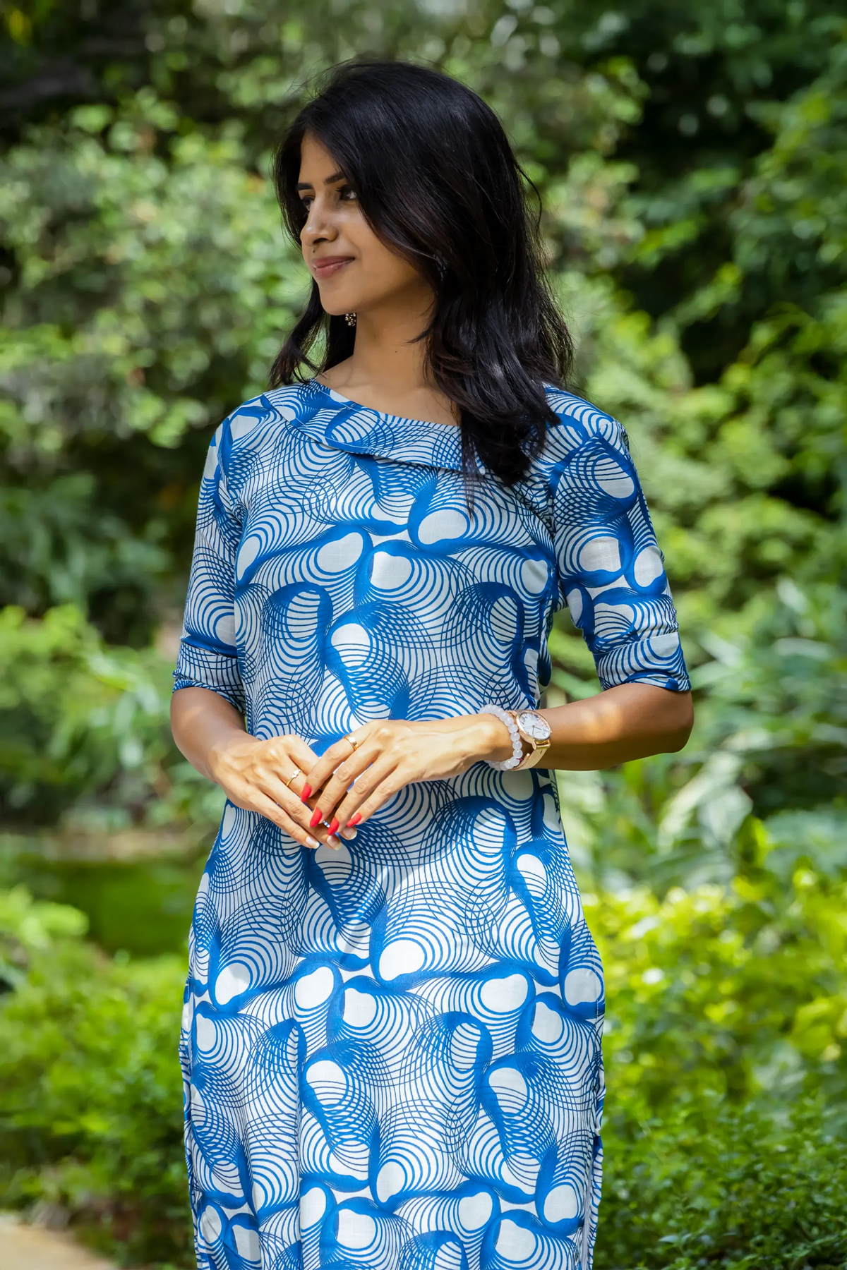 Geometric Blue